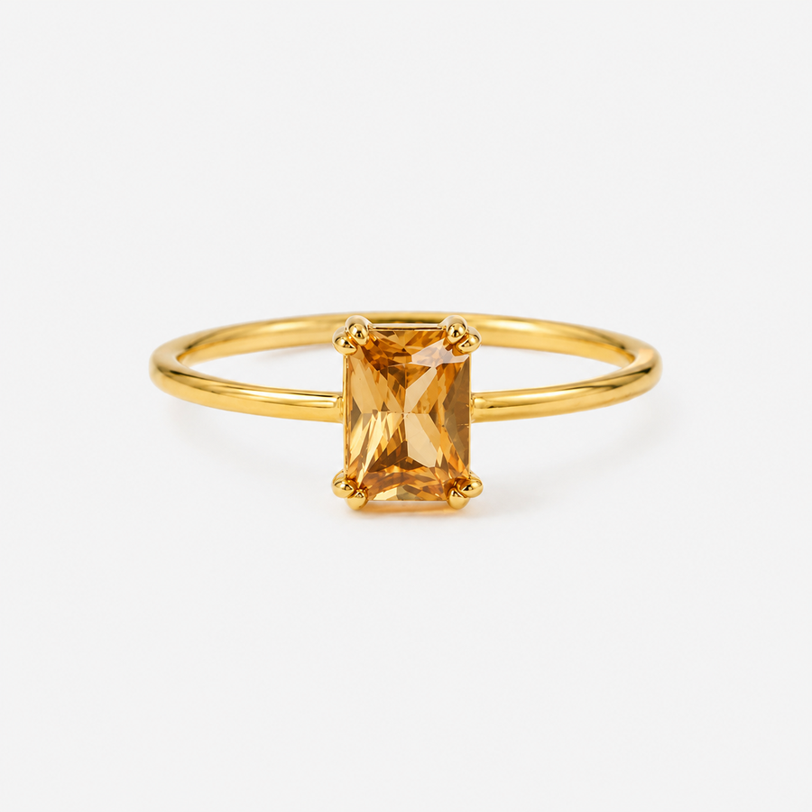 Rectangular Gemstone Ring