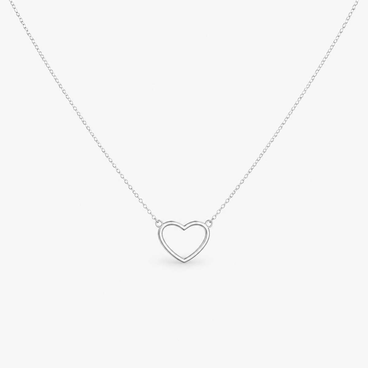 Dainty Open Heart Necklace