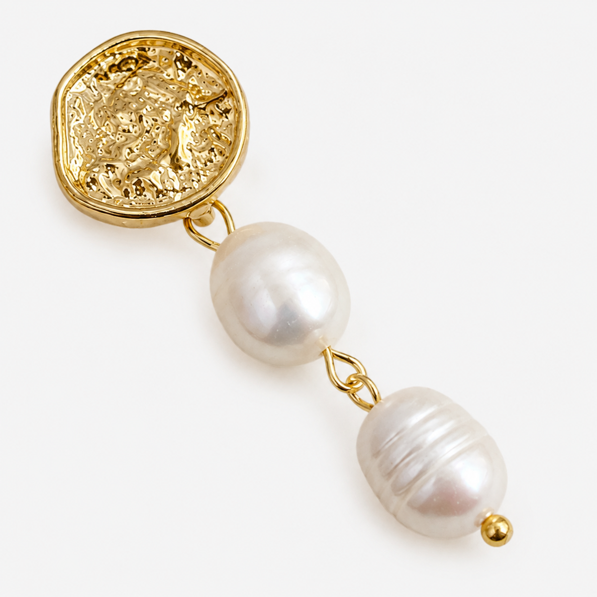 Baroque Freshwater Pearl Drop Stud Earrings