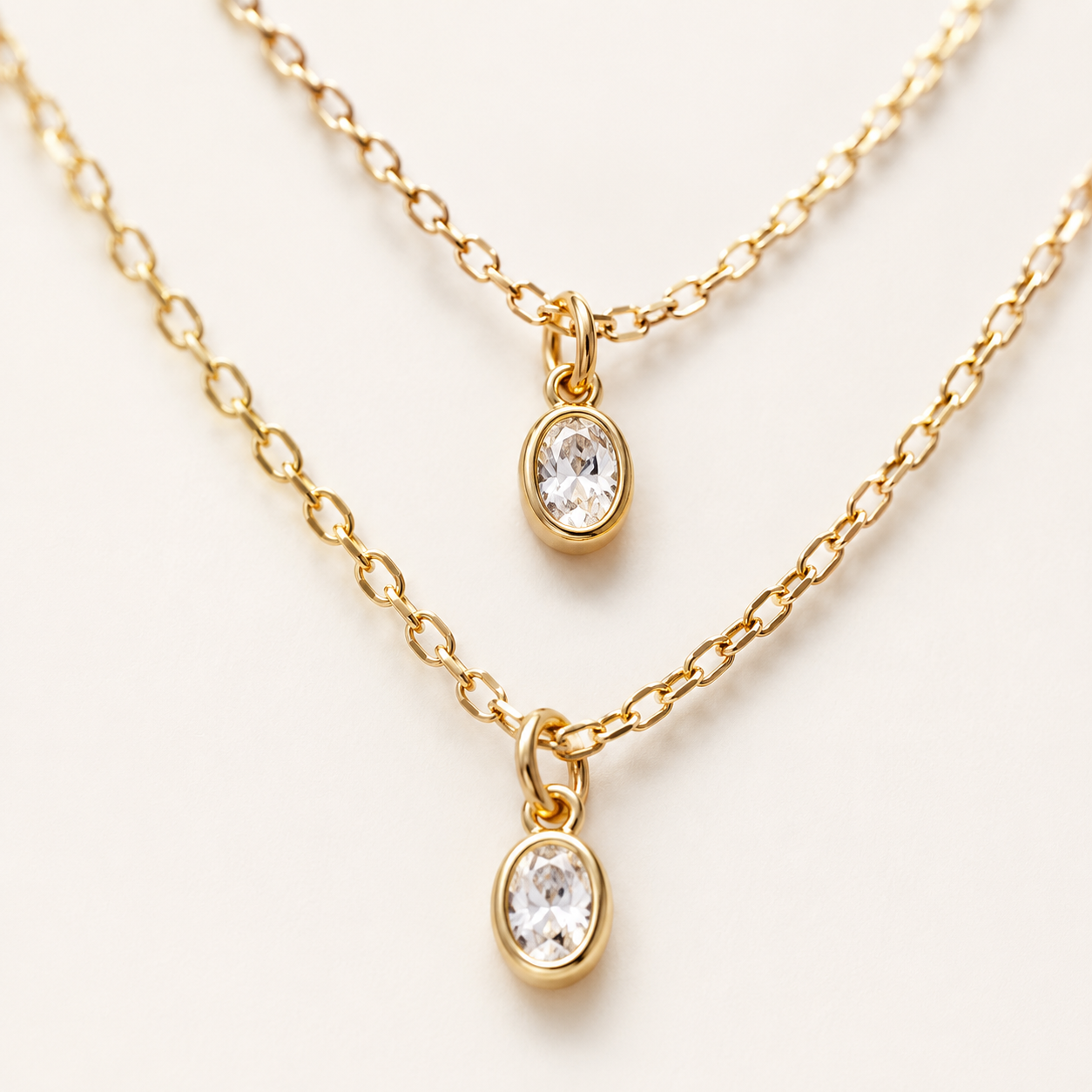 Layered Cubic Zirconia Necklace