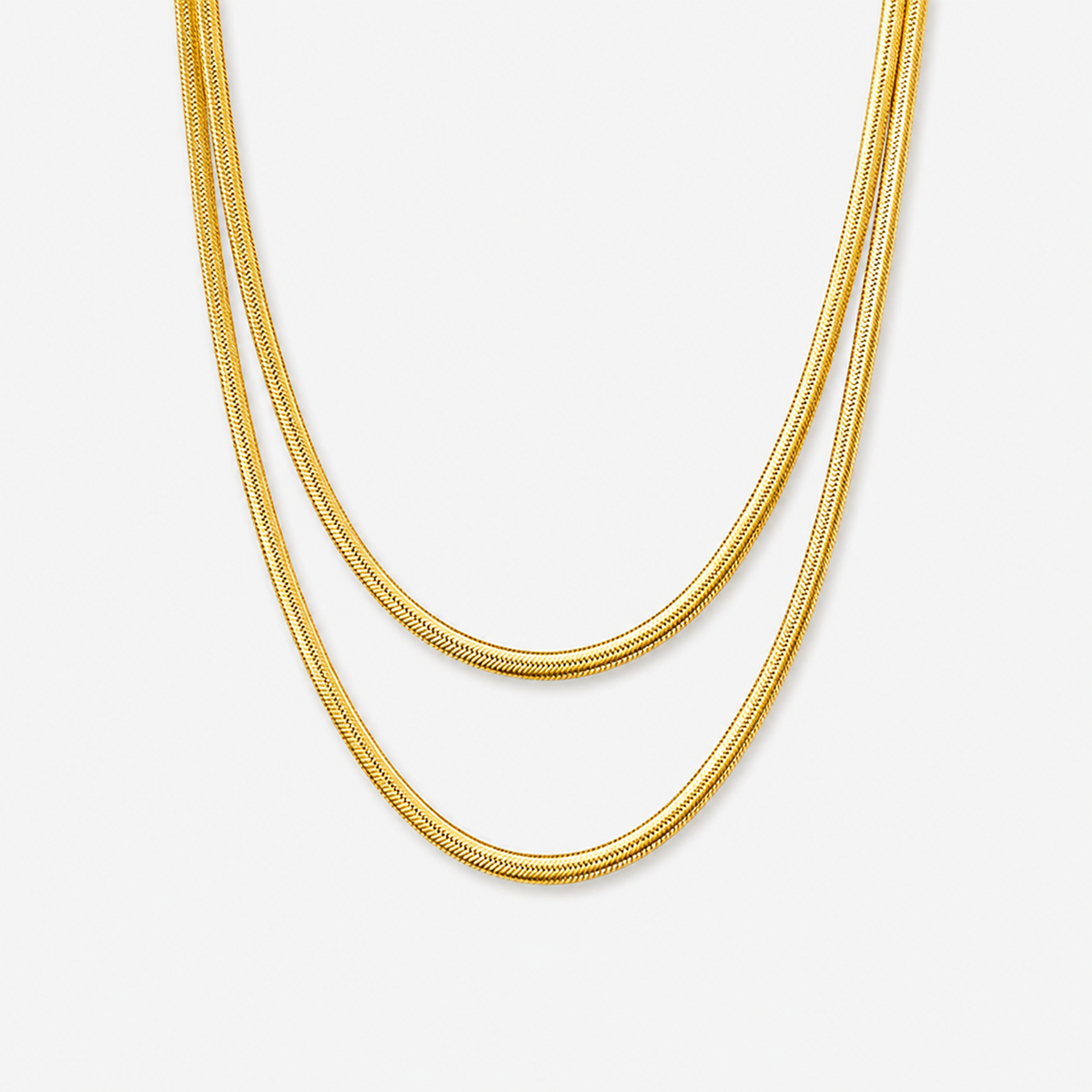 Layered 5mm Snake Chain Necklace