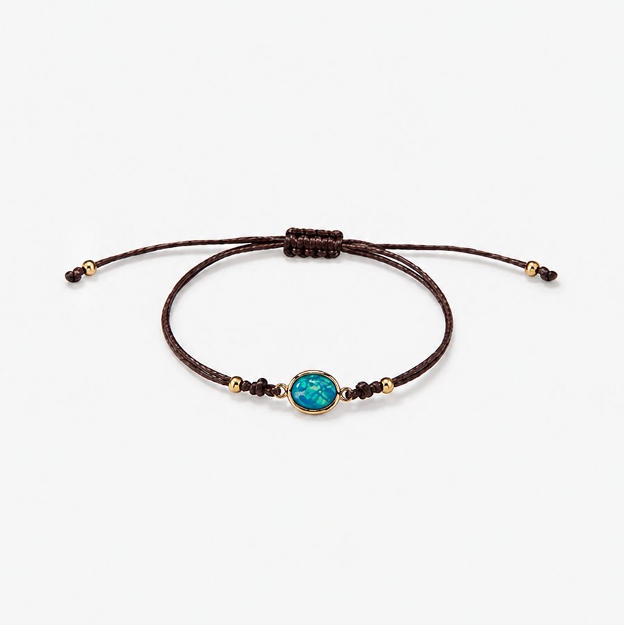 Iridescent Opal Adjustable Bracelet