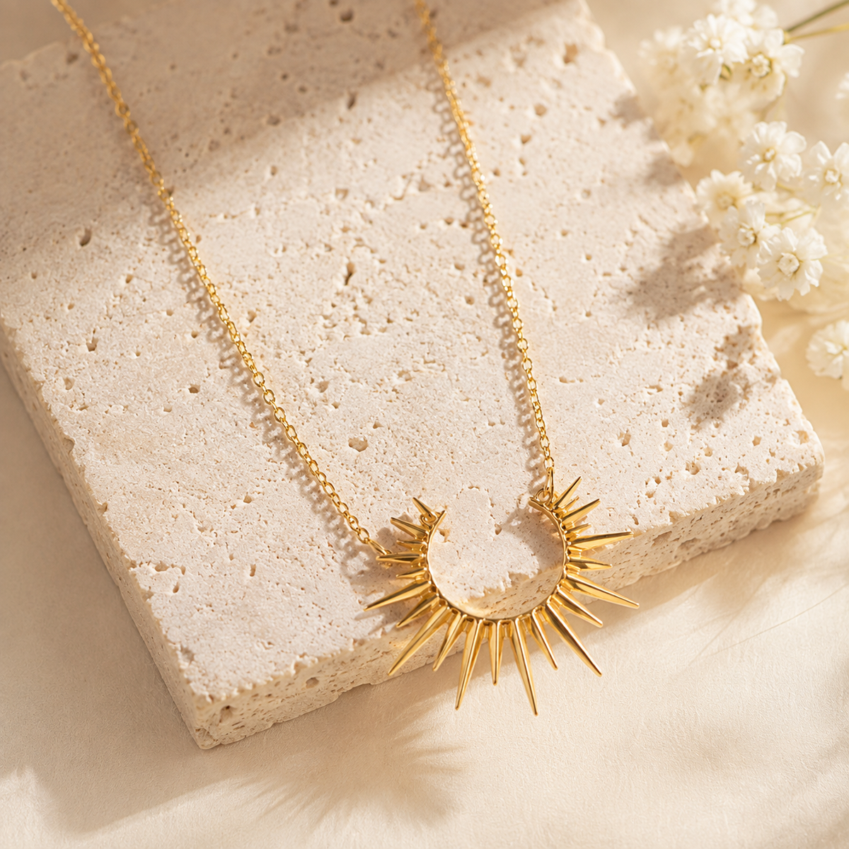 Sunburst Pendant Necklace
