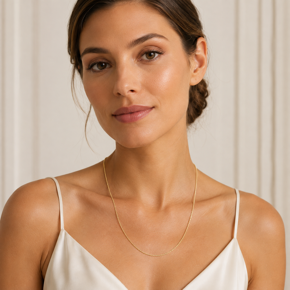 Thin Box Chain Necklace