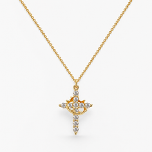Crown Cross Pendant Necklace