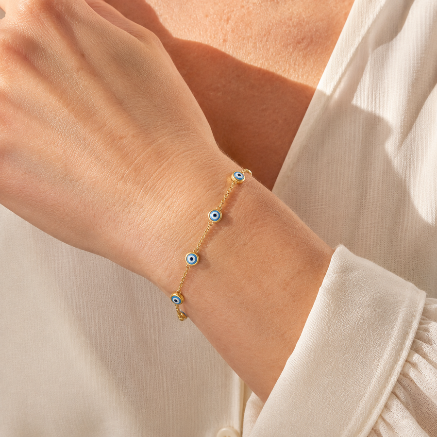 Turkish Evil Eye Charm Bracelet