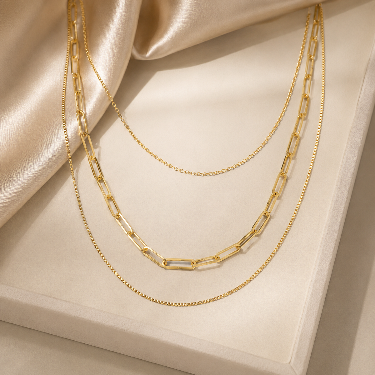 Stackable Chain Necklace Set