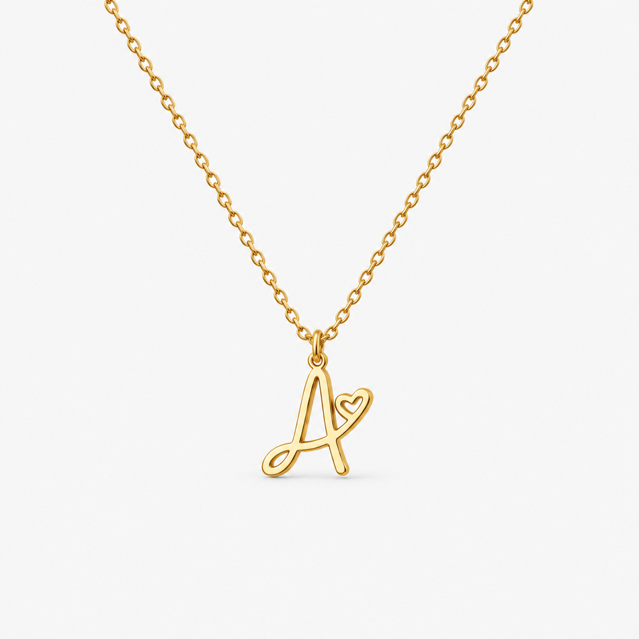 A-Z Initial Personalized Pendant Necklace