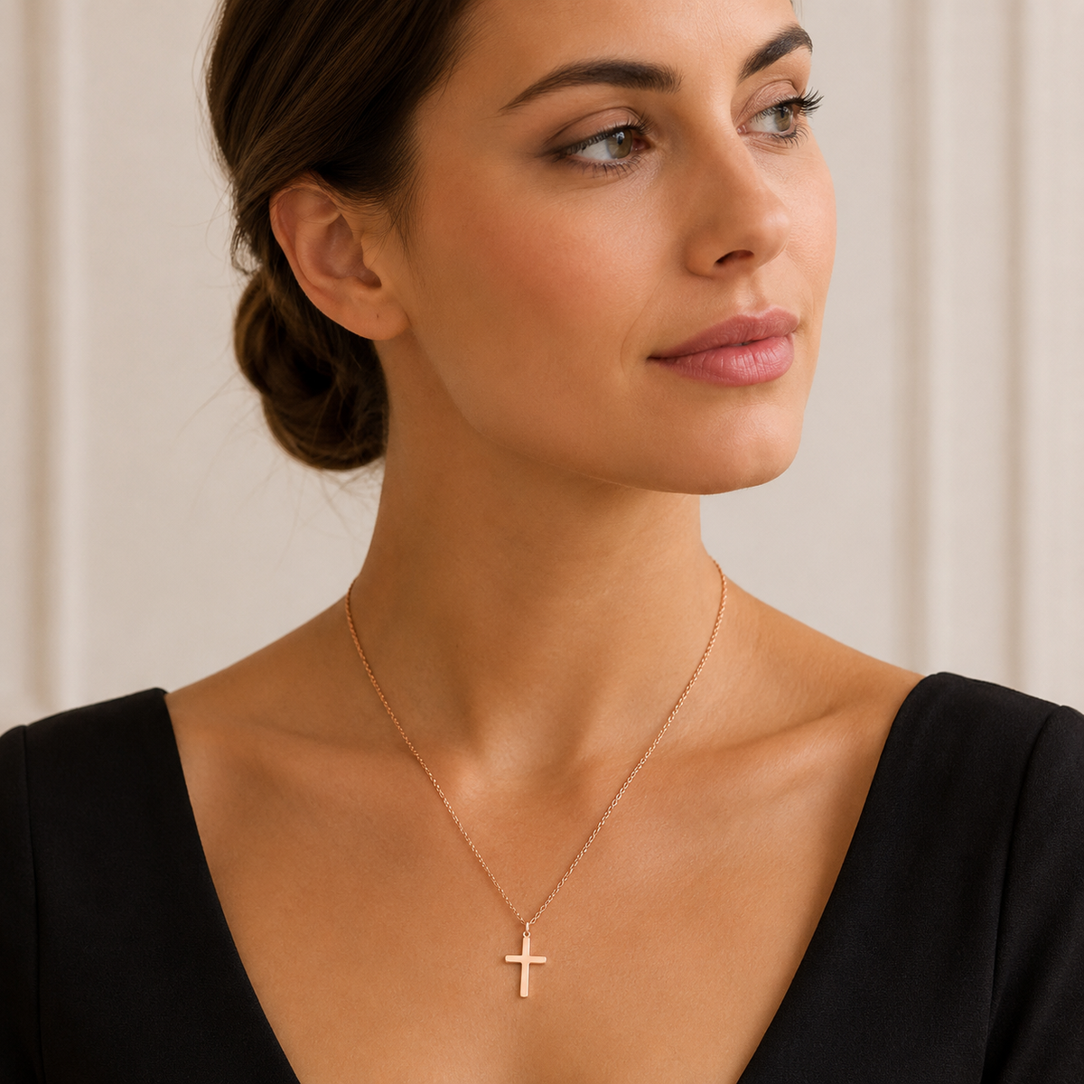 Small Cross Pendant Necklace
