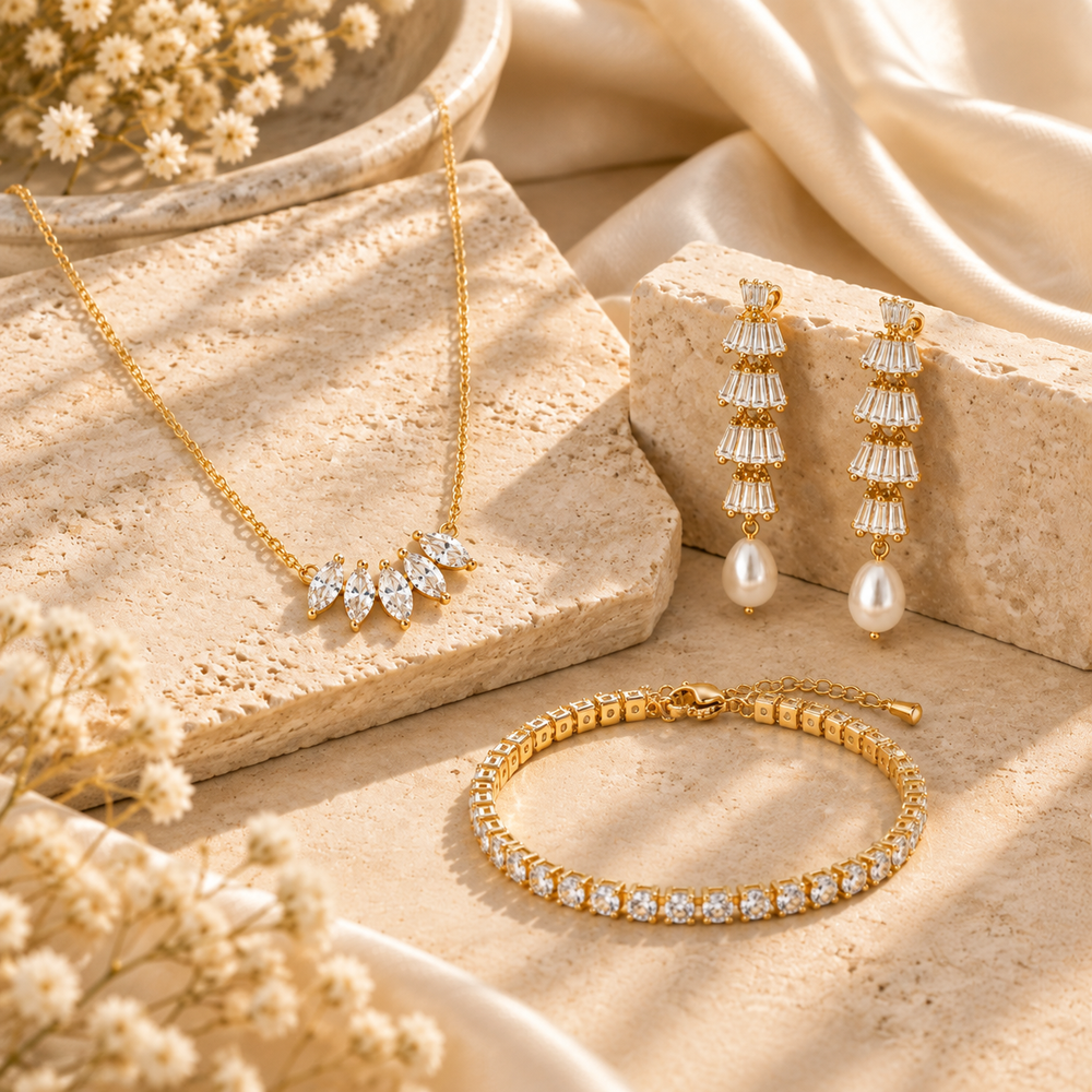 Pearl CZ Glow Set