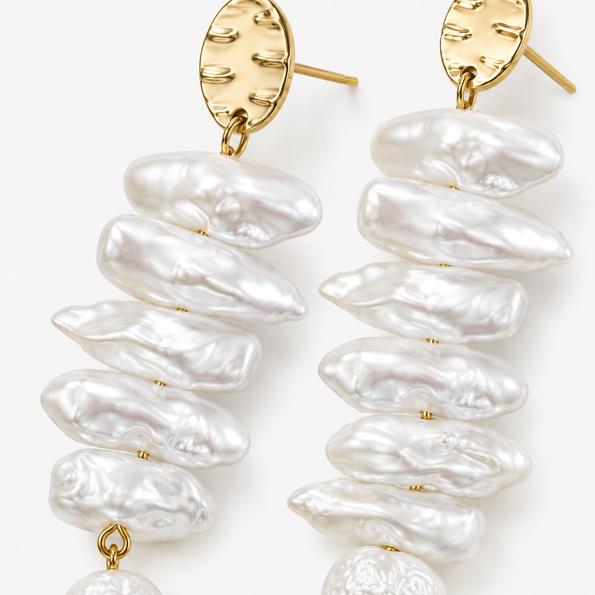 Baroque Pearl Tassel Earrings