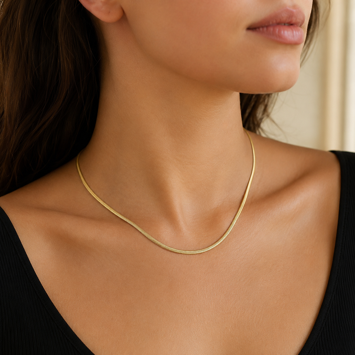3mm Snake Chain Necklace