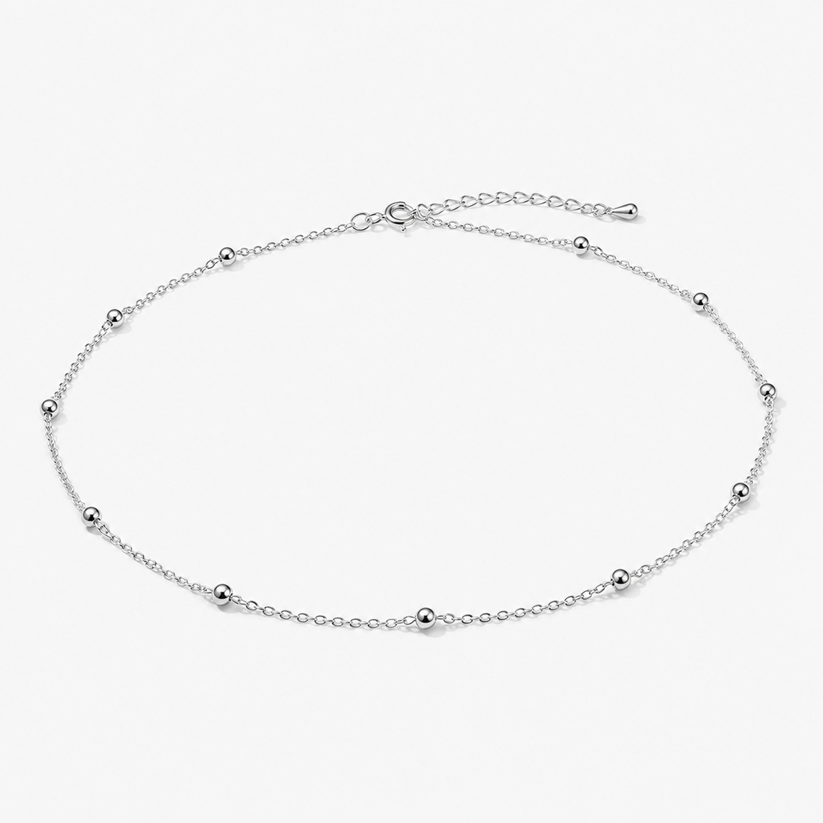Dainty Beaded Chain Necklace