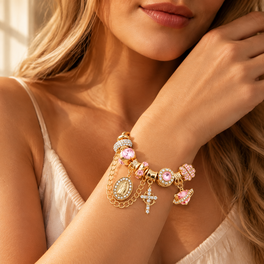 Aurora Two-Tone Snake Chain Bracelet
