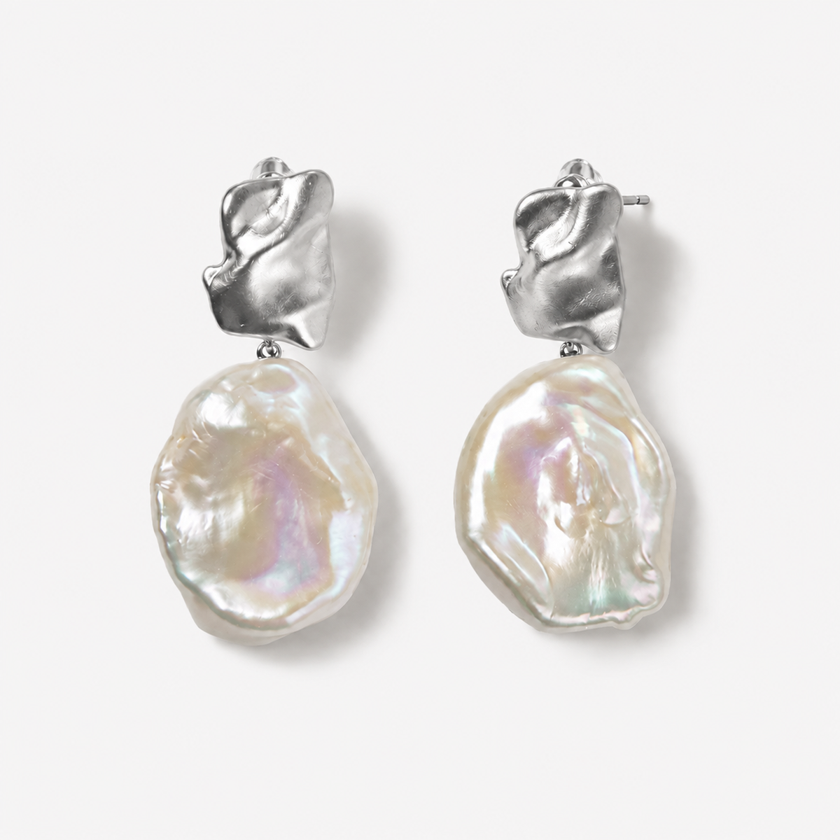 Petal Keshi Freshwater Pearl Earrings
