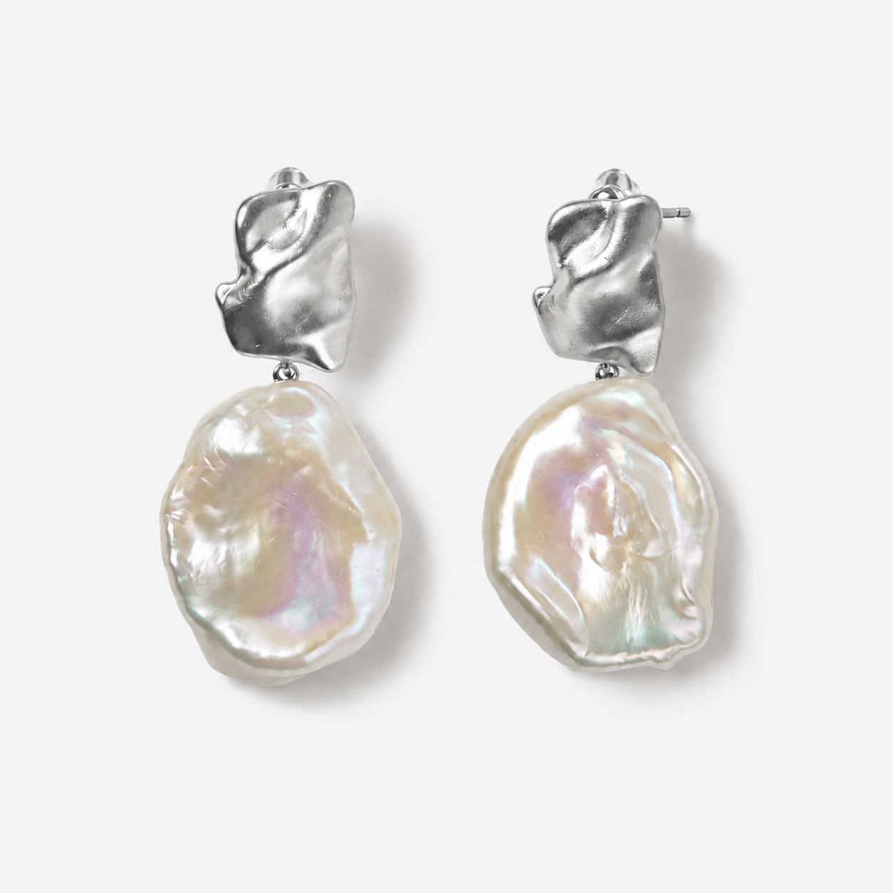 Petal Keshi Freshwater Pearl Earrings