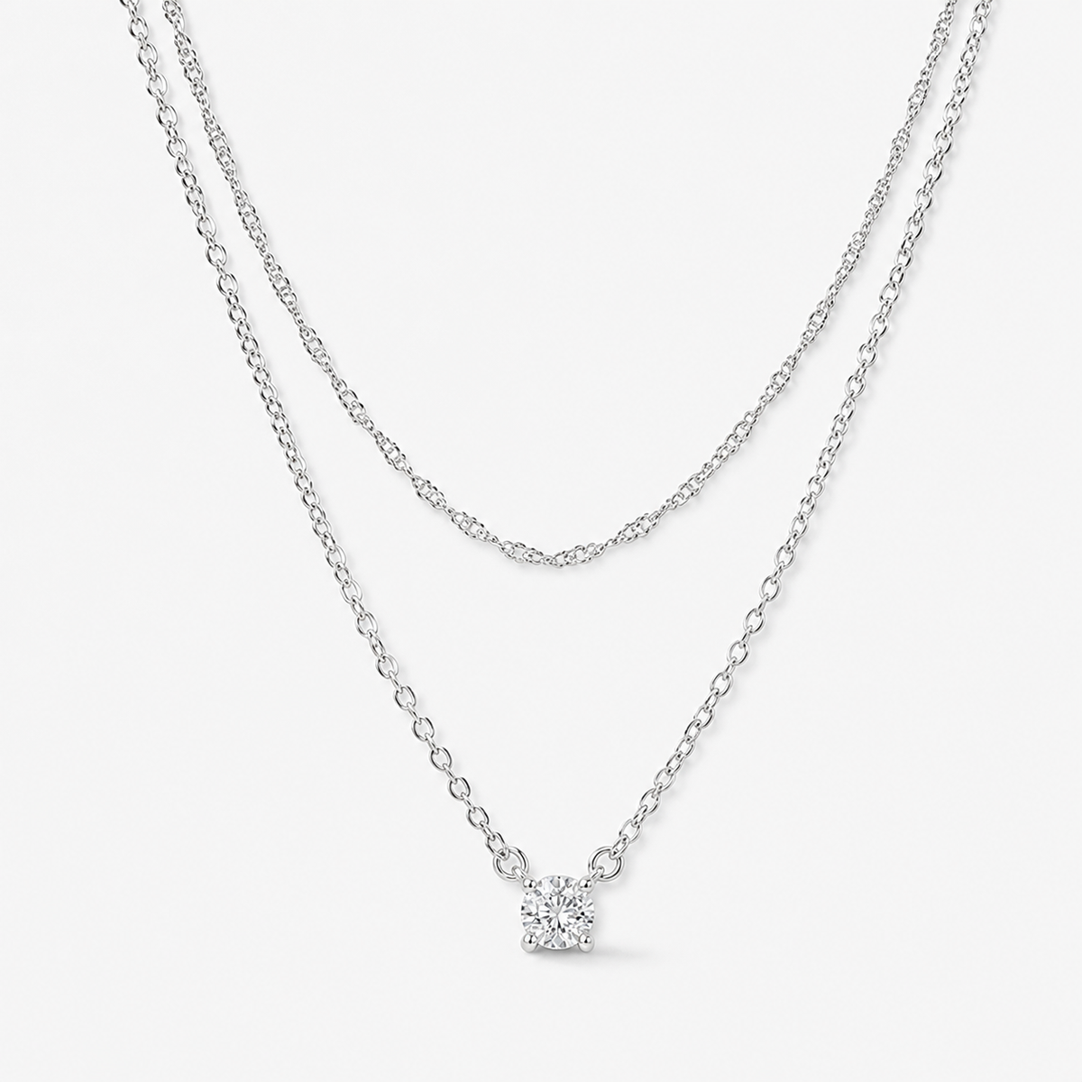 Dainty Layered CZ Necklace