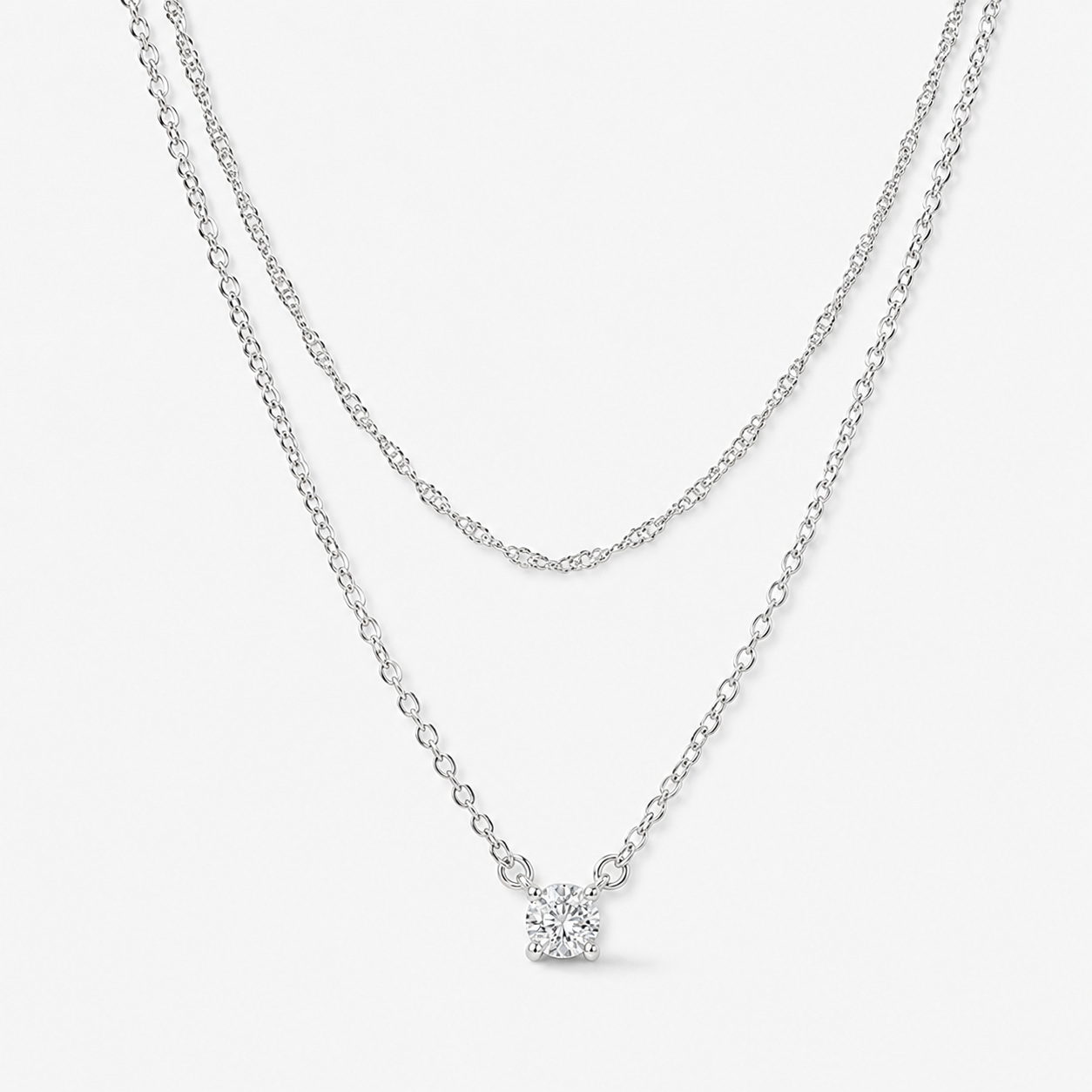 Dainty Layered CZ Necklace
