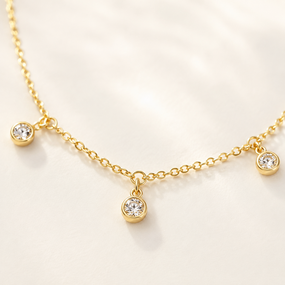 Dainty CZ Chain Necklace