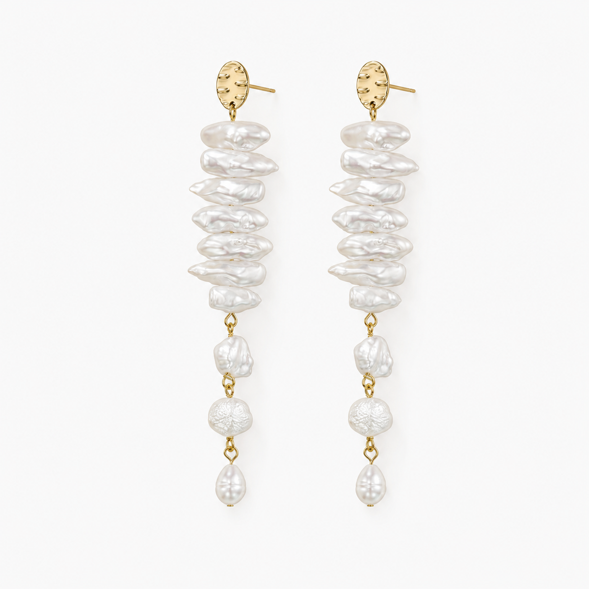 Baroque Pearl Tassel Earrings