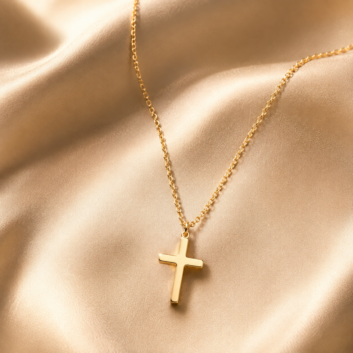 Small Cross Pendant Necklace