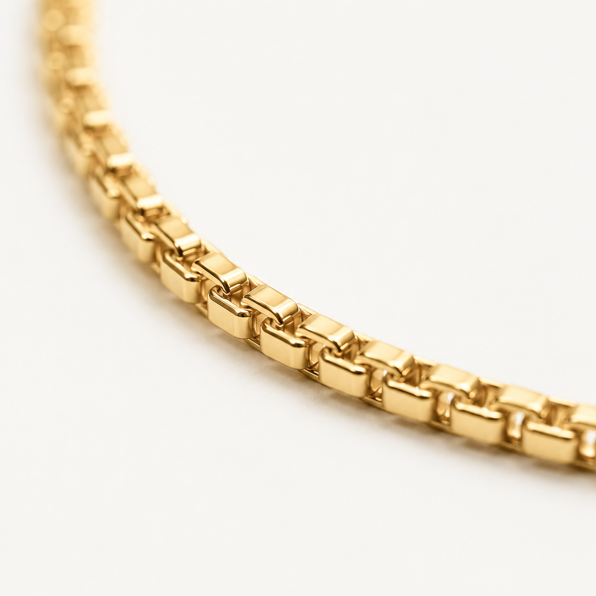 Thin Box Chain Necklace