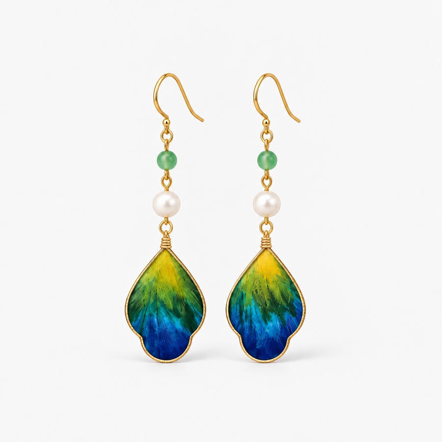 Blue Velvet Blossom Earrings