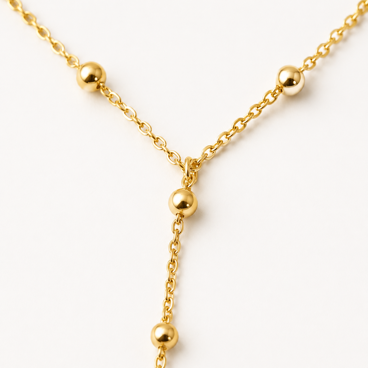 Beaded Y Necklace