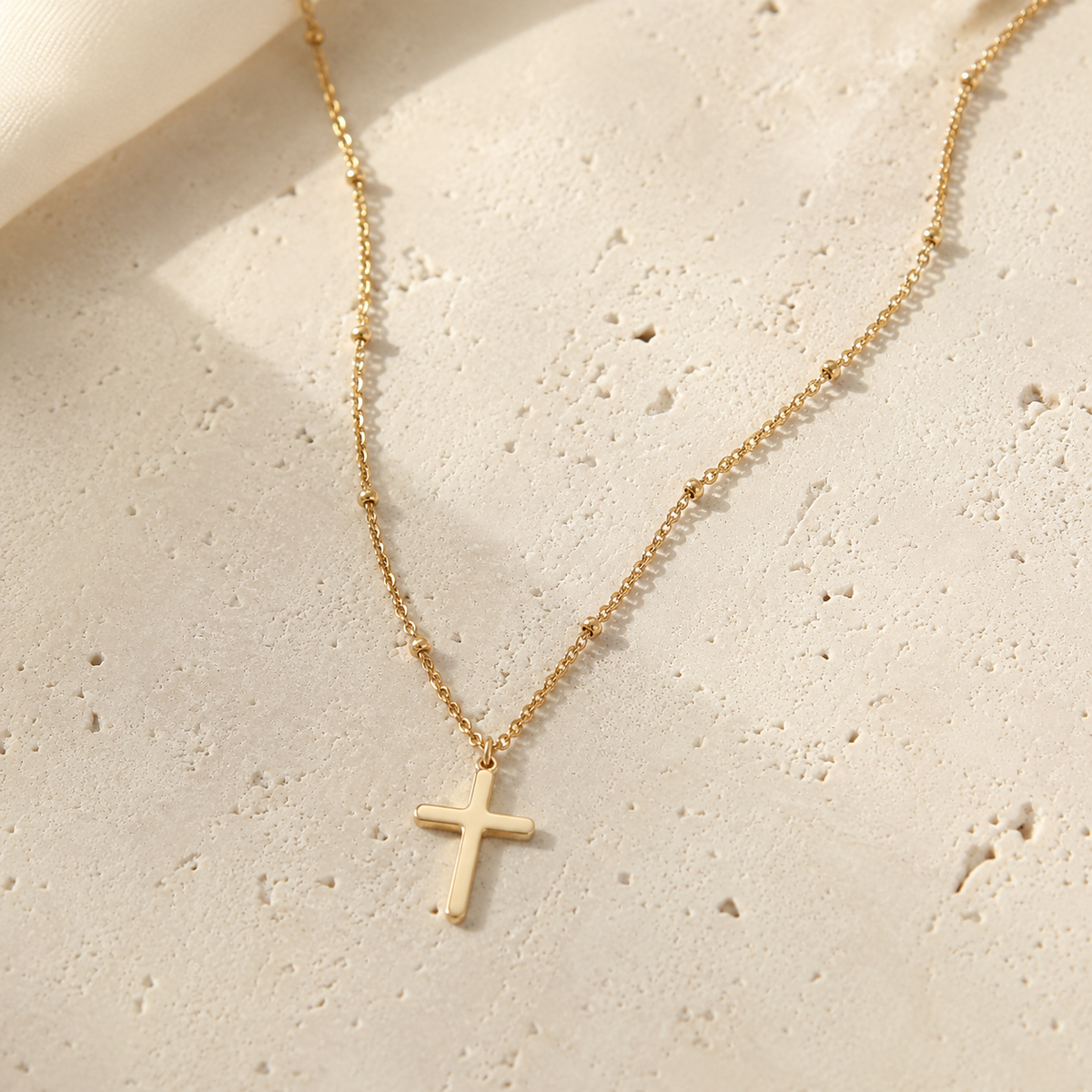 Minimalist Cross Pendant Necklace