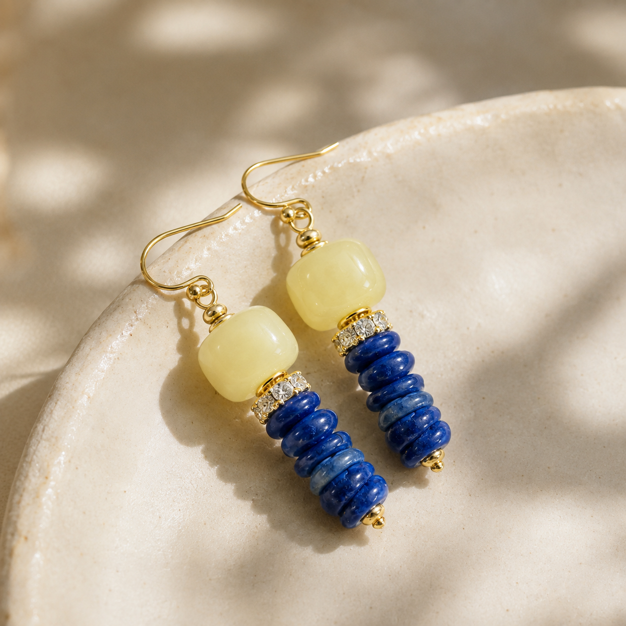 Kyanite Crystal Dangle Earrings