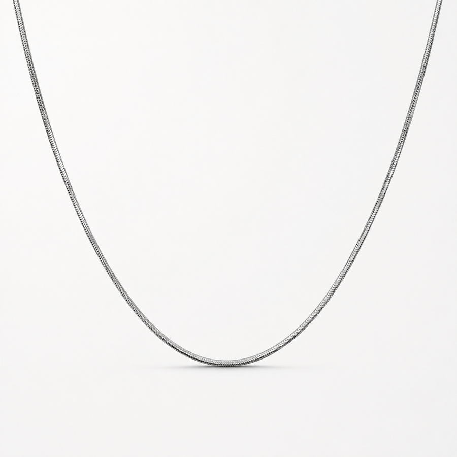 Dainty Flat Snake Chain Necklace