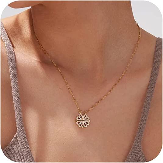 Four Leaf Clover Heart Necklace - TEWIKY