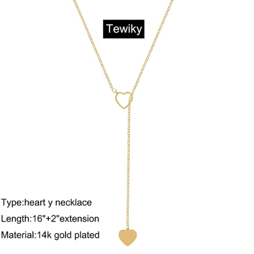 Heart to Heart Y Necklace - TEWIKY
