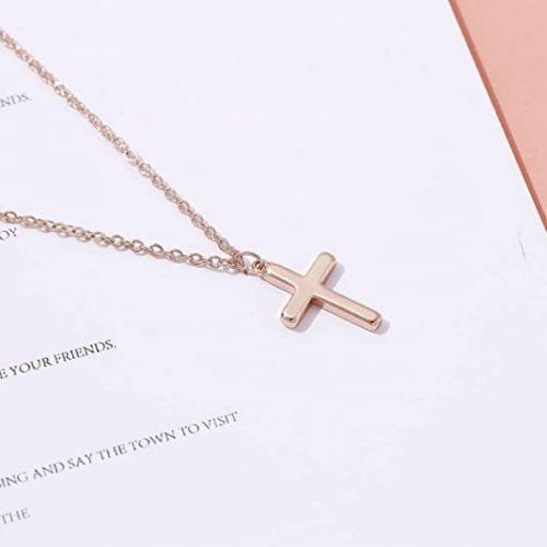 Small Cross Pendant Necklace - TEWIKY